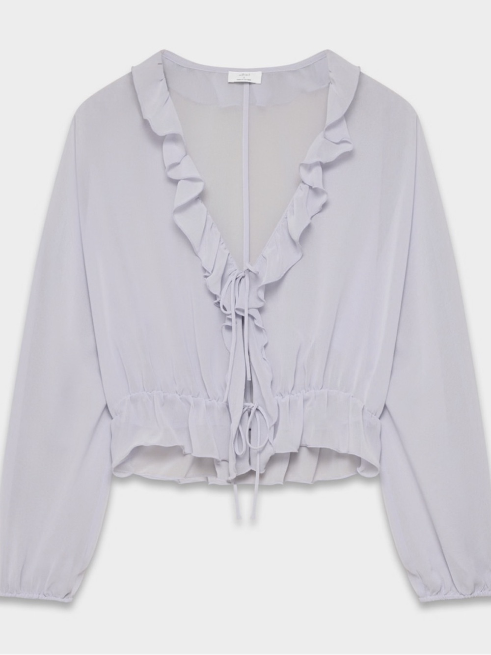 NWOT Aritzia Light Portrayal Blouse Wildflower Lilac